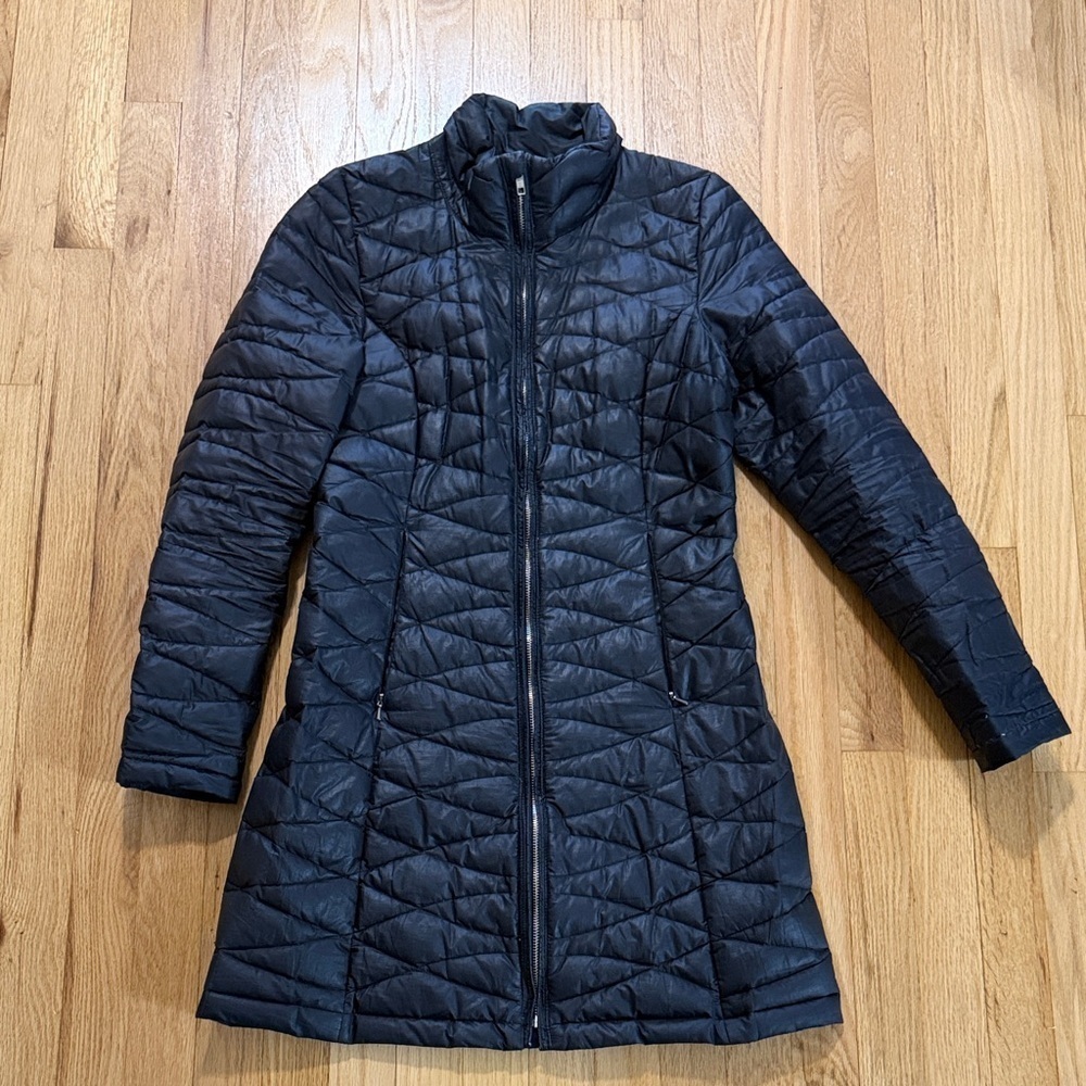 Patagonia Black Duckdown Longline Coat Sz S